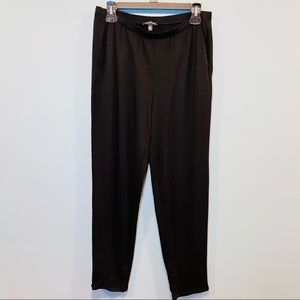 Eileen Fisher! Black super soft dress pants with elastic waistband size small